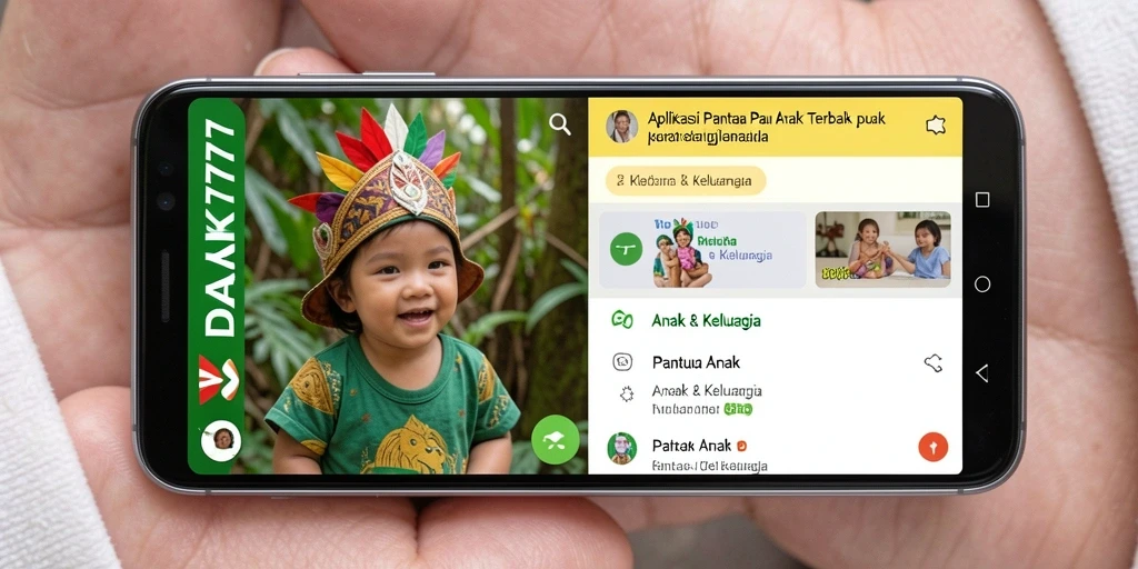 Screenshot antarmuka DAYAK777 saat memantau aktivitas anak.
