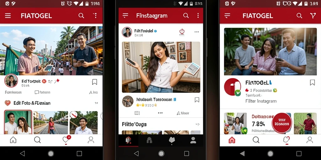 Tampilan antarmuka aplikasi FIATOGEL yang modern dan fungsional.