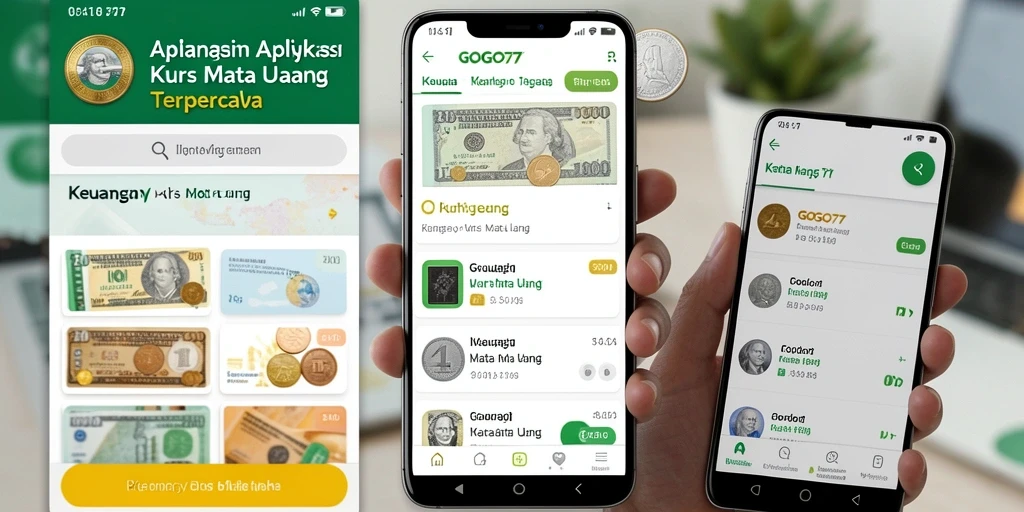 Tampilan antarmuka GOGO77 yang menampilkan kurs mata uang terkini.