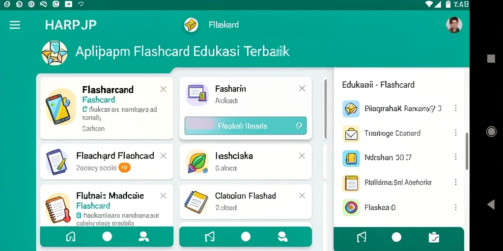 Tampilan antarmuka pengguna aplikasi HARAPJP yang sederhana dan interaktif.