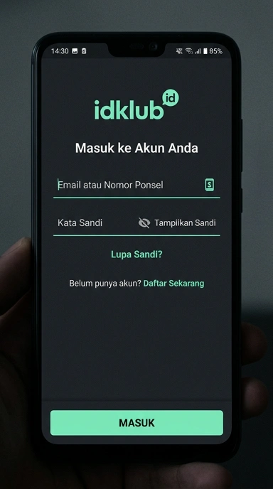 Panduan Masuk Akun idklub untuk Pengguna Android